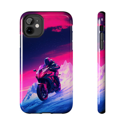 Twilight Rider (iPhone Case 11-15)Upgrade to RIMA: The Ultimate Eco-Friendly Case for iPhone 11-15. Combining style with sustainability, our cases feature chic, minimalist designs and top-tier protecRimaGallery