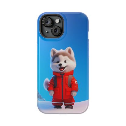 Tiny Ski Portal Husky (iPhone MagSafe Case)Tiny Ski Portal Husky MagSafe Durable Case: Style Meets Protection 📱✨
Upgrade your device with Rima Gallery's Tiny Ski Portal Husky MagSafe Durable Case. This case RimaGallery