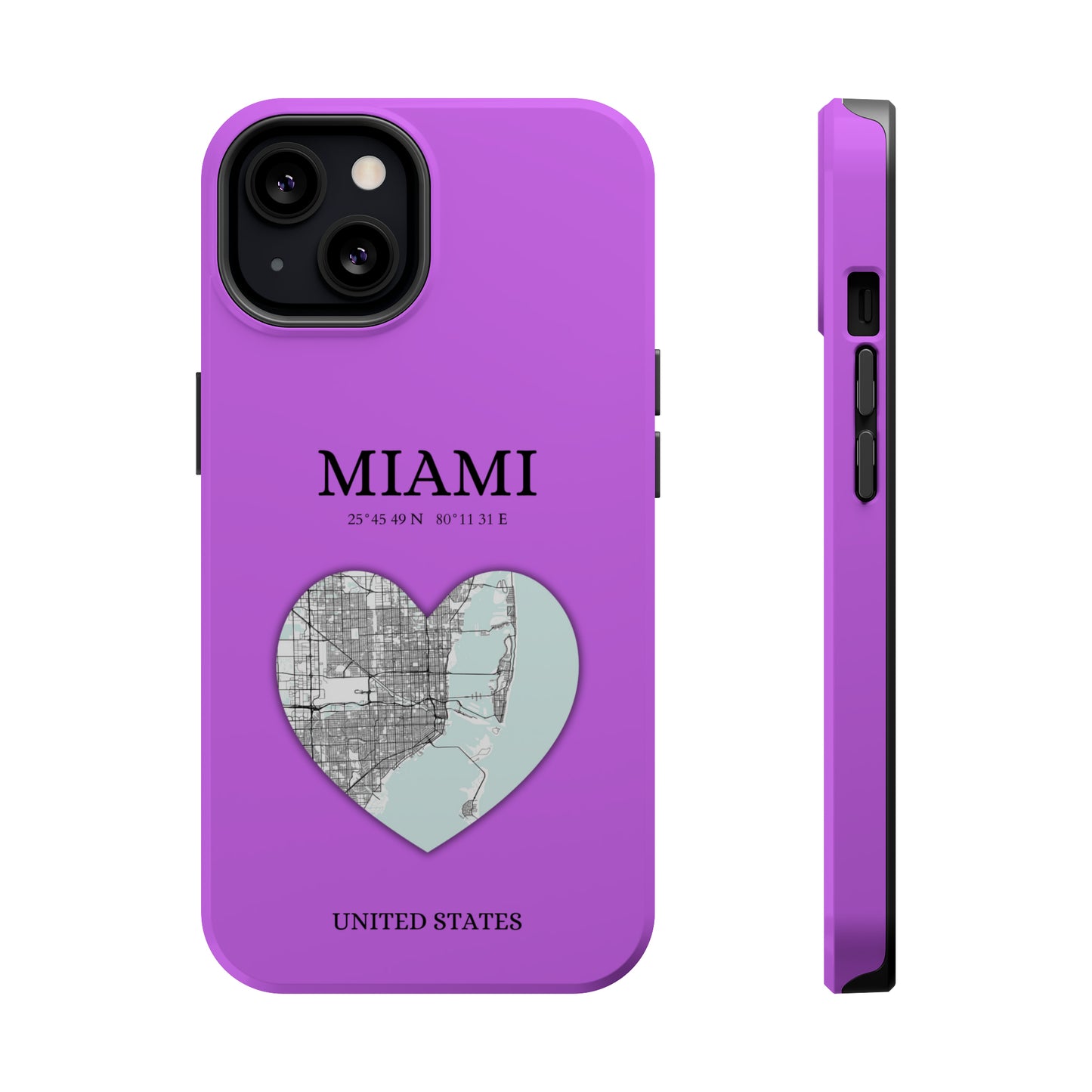 Miami Heartbeat - Purple (iPhone MagSafe Case)Elevate your iPhone's style with the Miami Heartbeat Purple MagSafe Case, offering robust protection, MagSafe compatibility, and a choice of matte or glossy finish. RimaGallery