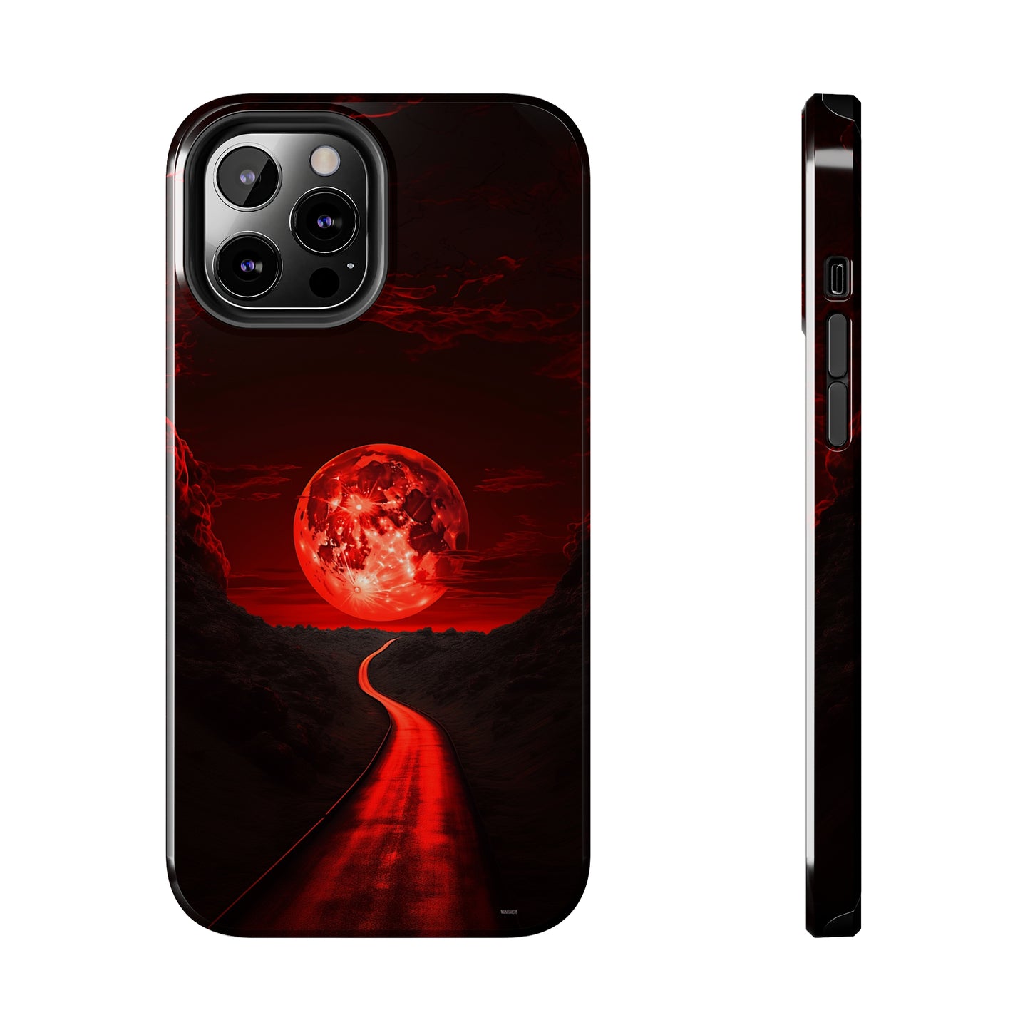 Crimson Pathway (iPhone Case 11-15)Stand out with RIMA Tough Phone Case for iPhone 11-15. A perfect blend of style &amp; resilience, featuring a sleek design and robust protection. Made from eco-frienRimaGallery
