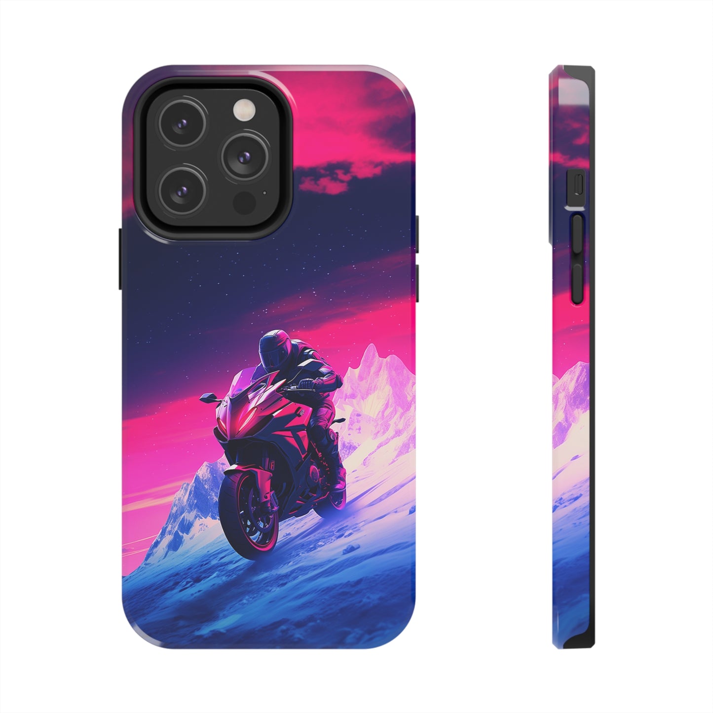 Twilight Rider (iPhone Case 11-15)Upgrade to RIMA: The Ultimate Eco-Friendly Case for iPhone 11-15. Combining style with sustainability, our cases feature chic, minimalist designs and top-tier protecRimaGallery