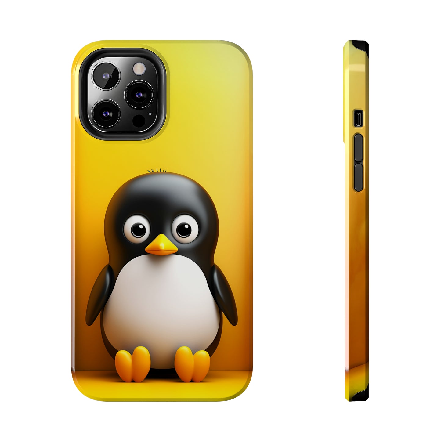 Cute penguin (iPhone Case 11-15)RIMA Tough Phone Case for iPhone 11, 12, 13, 14, &amp; 15 A cute cartoon penguin with Glossy Finish 📱✨
 
Ultimate Protection in Stylish Design 🌟:  
 
Welcome to RIRimaGallery