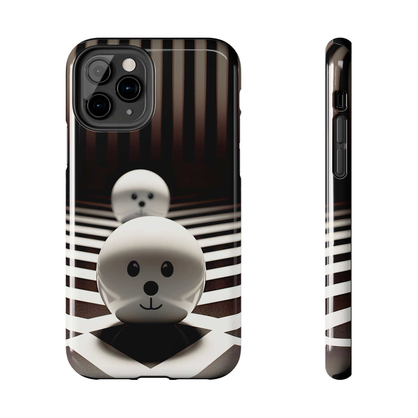 Black and White Blobs (iPhone Case 11-15)