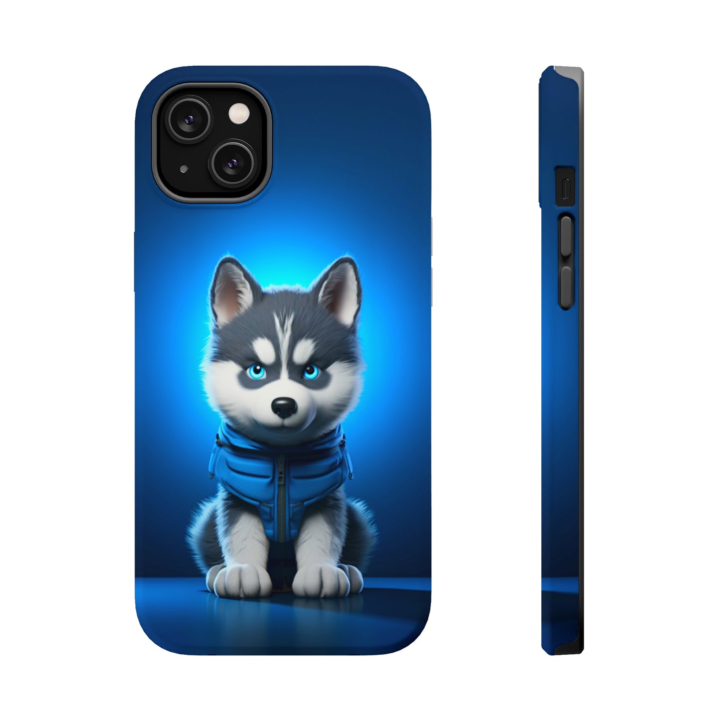 Blue Husky Charm (iPhone MagSafe Case)Blue Husky Charm MagSafe Durable Case: Style Meets Protection 📱✨
Upgrade your device with Rima Gallery's Blue Husky Charm MagSafe Durable Case. This case isn’t justRimaGallery