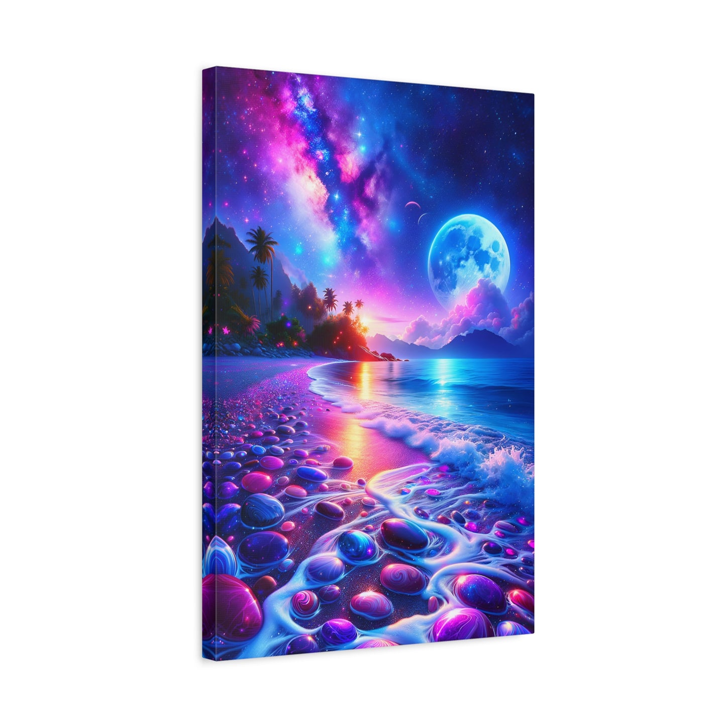 Moonglade Mirage (Canvas)Moonglade Mirage (Canvas  Matte finish, stretched, with a depth of 1.25 inches)Make an art statement with RimaGallery's ethically produced canvases. Sustainably sourRimaGallery
