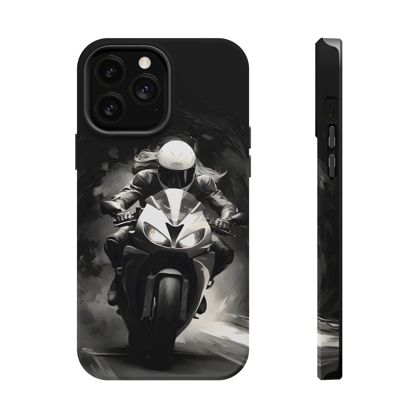 Female Night Biking (iPhone MagSafe Case)Female Night Biking MagSafe Durable Case: Style Meets Protection 📱✨
Upgrade your device with Rima Gallery's Female Night Biking MagSafe Durable Case. This case isn’RimaGallery