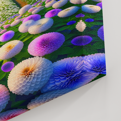 Bloom Brilliance (Canvas)Bloom Brilliance (Canvas  Matte finish, stretched, with a depth of 1.25 inches) Elevate your décor with RimaGallery’s responsibly made art canvases. Our eco-friendlyRimaGallery