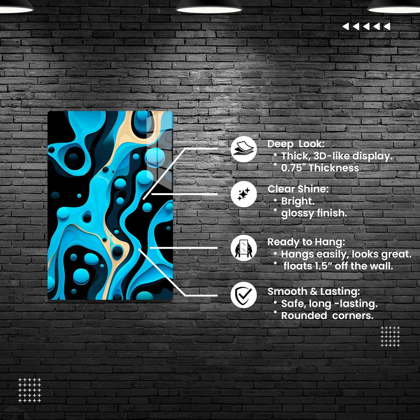 Flowing Shapes Harmony (Acrylic)Flowing Shapes Harmony Acrylic Wall Art with a Glass-Like Finish that Will Take Your Breath Away.Elevate Any Ambiance with Stellar Eye Acrylic Print🌟:Discover the bRimaGallery