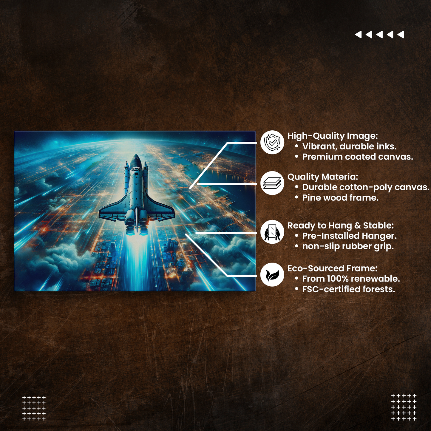 Orbital Blaze Odyssey (Canvas)Orbital Blaze Odyssey (Canvas  Matte finish, stretched, with a depth of 1.25 inches)
Struggling with low-quality canvases? Switch to RimaGallery! Our canvases are moRimaGallery