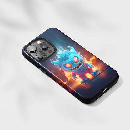 Fiery Monster (iPhone Case 11-15)Protect and personalize your iPhone 11, 12, 13, 14, &amp; 15 with RIMA's Tough Phone Case. Featuring robust materials, sleek design, and compatibility with wireless RimaGallery