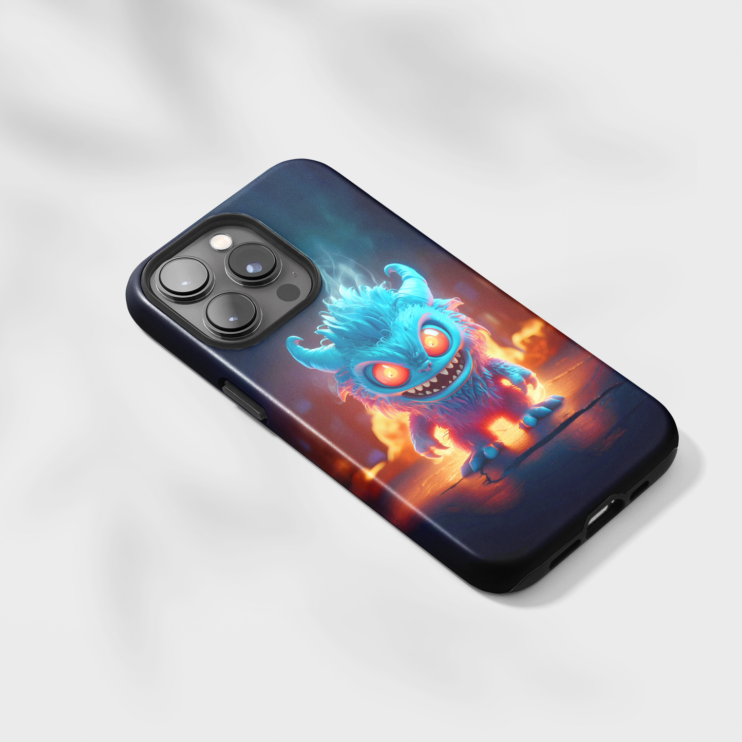 Fiery Monster (iPhone MagSafe Case)Revolutionize your iPhone's look and feel with RIMA Tough Phone Case – ultimate protection meets elegant style for iPhone 11-15. Grab yours now! 🛡️📱RimaGallery