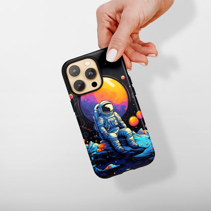Galactic Solitude (iPhone Case 11-15)Safeguard Your iPhone in Style with RIMA Tough Cases. Designed for iPhone 11-15, these cases offer the ultimate blend of sophistication and resilience. Eco-consciousRimaGallery