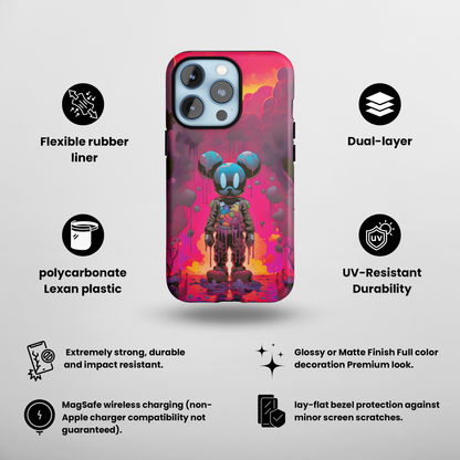 Whisker Quest (iPhone MagSafe Case)Whisker Quest MagSafe Durable Case: Style Meets Protection 📱✨
Upgrade your device with Rima Gallery's Mousey Whisker Quest MagSafe Durable Case. This case isn’t jusRimaGallery