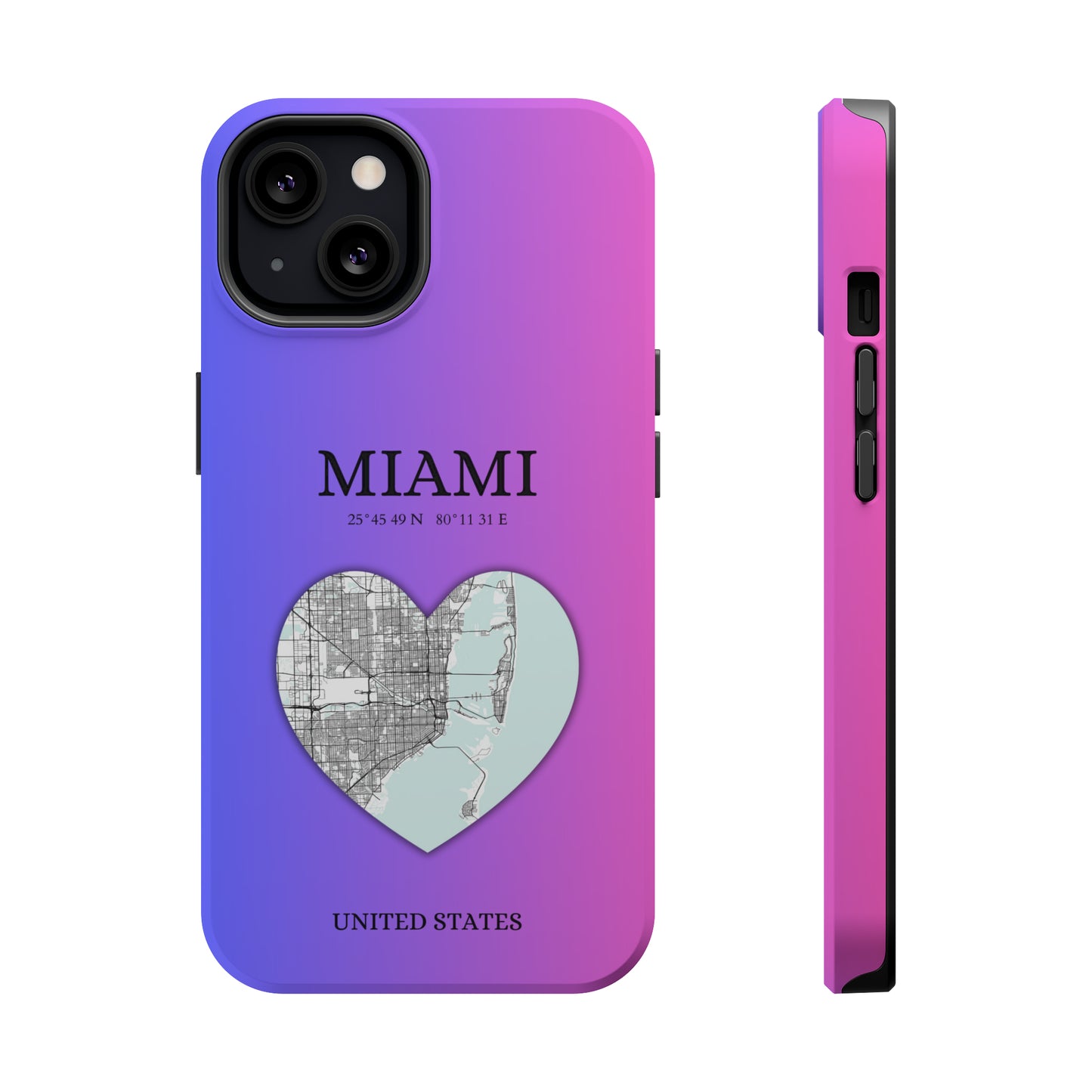 Miami Heartbeat - Magenta (iPhone MagSafe Case)Elevate your iPhone's style with the Miami Heartbeat Magenta MagSafe Case, offering robust protection, MagSafe compatibility, and a choice of matte or glossy finish.RimaGallery