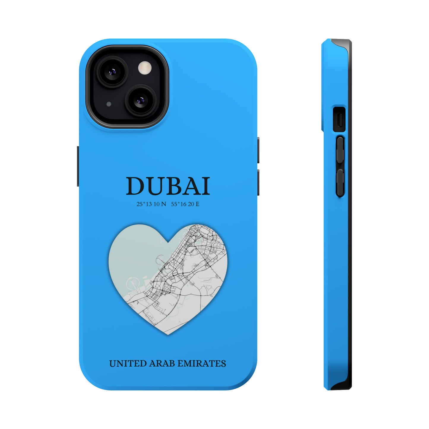 Dubai Heartbeat - Sky Blue (iPhone MagSafe Case)Elevate your iPhone's style with the Dubai Heartbeat White MagSafe Case, offering robust protection, MagSafe compatibility, and a choice of matte or glossy finish. PRimaGallery