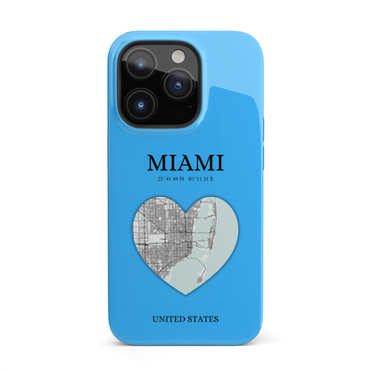 Miami Heartbeat - Sky Blue (iPhone MagSafe Case)Elevate your iPhone's style with the Miami Heartbeat Sky Blue MagSafe Case, offering robust protection, MagSafe compatibility, and a choice of matte or glossy finishRimaGallery