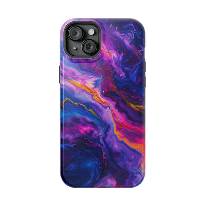 Psychedelic Flow (iPhone MagSafe Case)Rima Gallery presents the exclusive Psychedelic Flow MagSafe Durable Case For iphone 13, 14, 15, Pro, Max. Experience advanced protection, MagSafe functionality, andRimaGallery