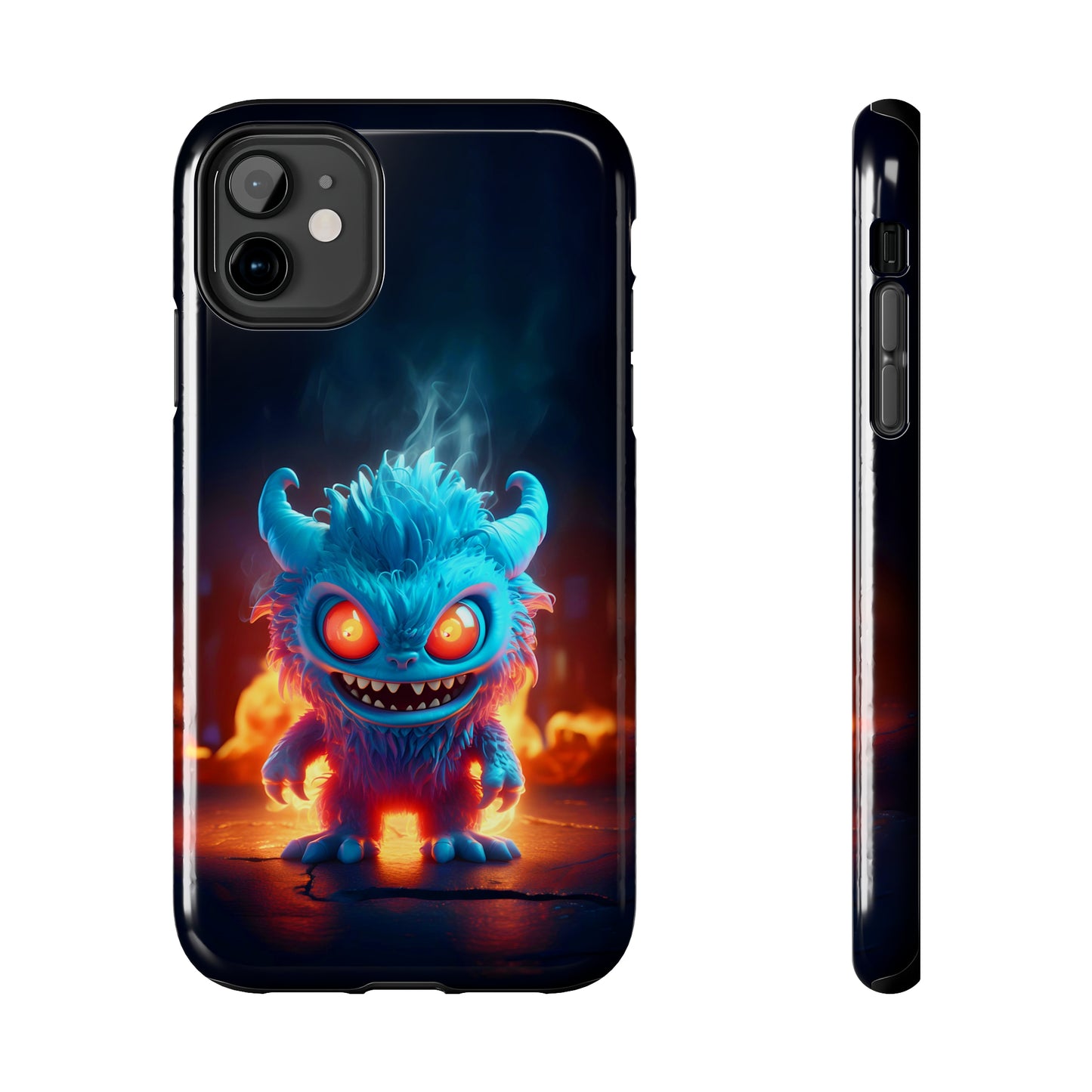 Fiery Monster (iPhone Case 11-15)Protect and personalize your iPhone 11, 12, 13, 14, &amp; 15 with RIMA's Tough Phone Case. Featuring robust materials, sleek design, and compatibility with wireless RimaGallery