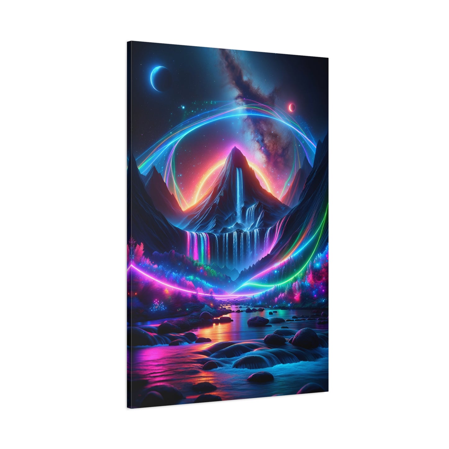 Celestial Cascades (Canvas)Celestial Cascades (Canvas  Matte finish, stretched, with a depth of 1.25 inches)
Make an art statement with RimaGallery's responsibly made canvases. Eco-friendly coRimaGallery
