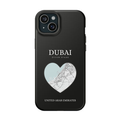 Dubai Heartbeat - Black (iPhone MagSafe Case)Elevate your iPhone's style with the Dubai Heartbeat Black MagSafe Case, offering robust protection, MagSafe compatibility, and a choice of matte or glossy finish. PRimaGallery
