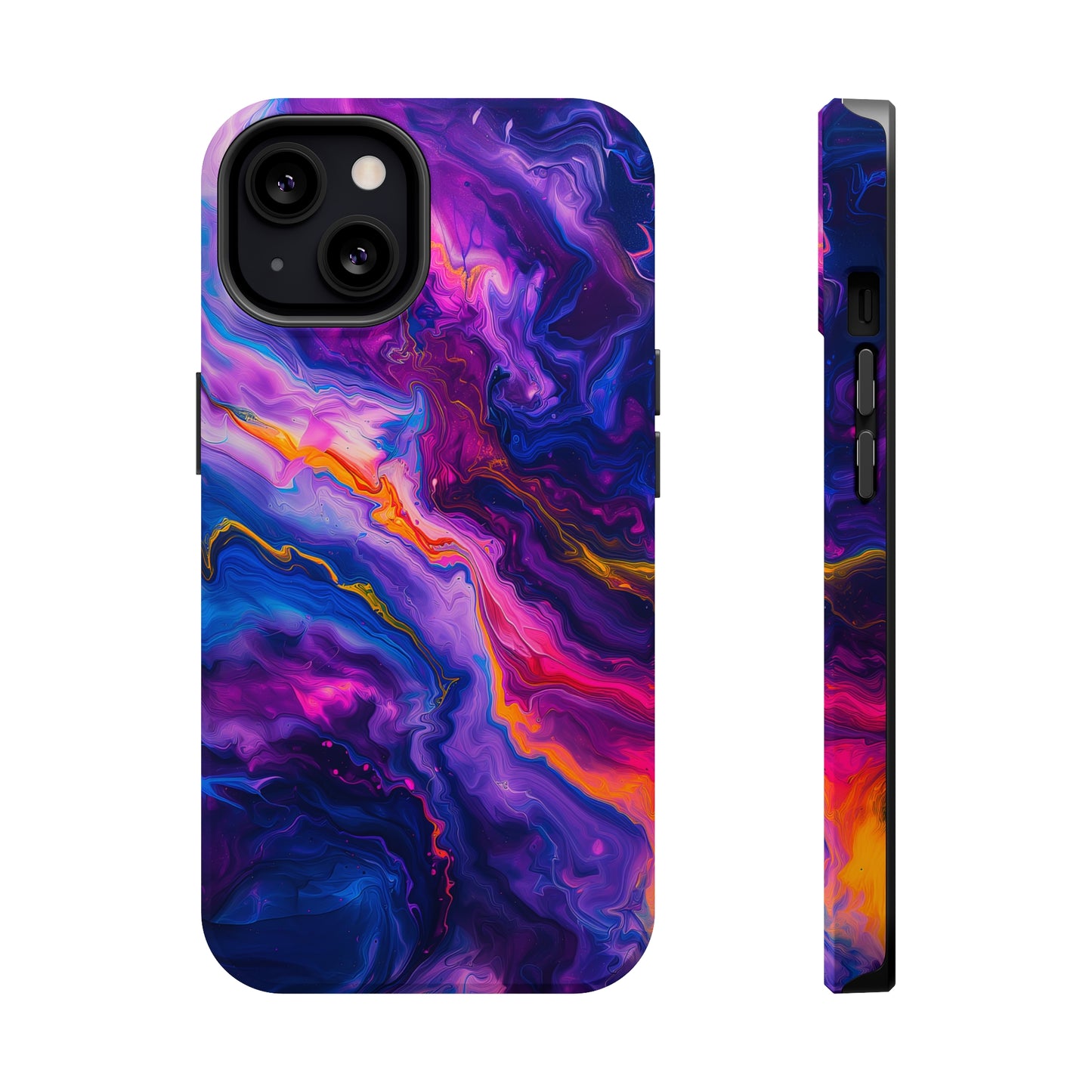 Psychedelic Flow (iPhone MagSafe Case)Rima Gallery presents the exclusive Psychedelic Flow MagSafe Durable Case For iphone 13, 14, 15, Pro, Max. Experience advanced protection, MagSafe functionality, andRimaGallery