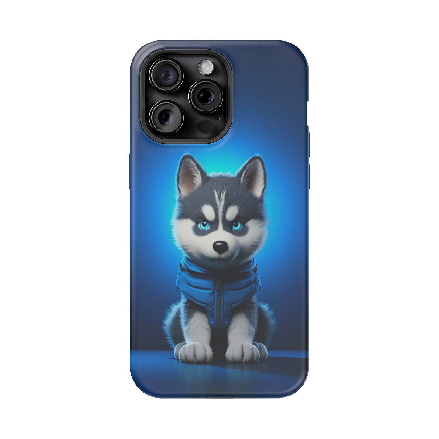 Blue Husky Charm (iPhone MagSafe Case)Blue Husky Charm MagSafe Durable Case: Style Meets Protection 📱✨
Upgrade your device with Rima Gallery's Blue Husky Charm MagSafe Durable Case. This case isn’t justRimaGallery