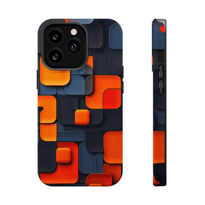 Tangerine Grid (iPhone MagSafe Case)Embrace sophistication with our MagSafe Case for iPhone 13-15: Sleek, durable, and MagSafe-ready for seamless style and unmatched protection.RimaGallery