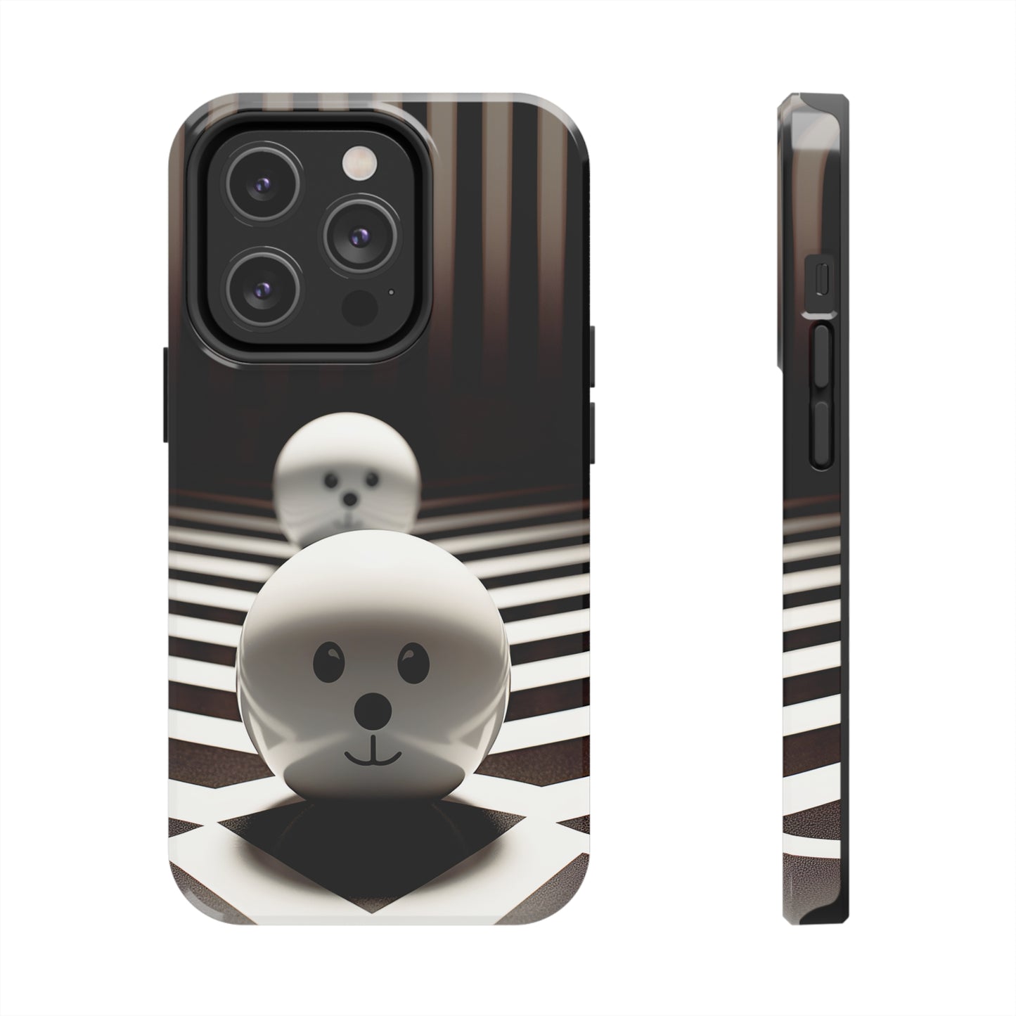 Black and White Blobs (iPhone Case 11-15)