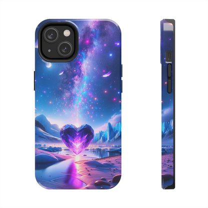 Galactic Heartbeat (iPhone Case 11-15)RIMA Tough Phone Case for iPhone 11-15: Where Style Meets Durability. Featuring a sleek design with MagSafe compatibility, this case offers unmatched protection and RimaGallery