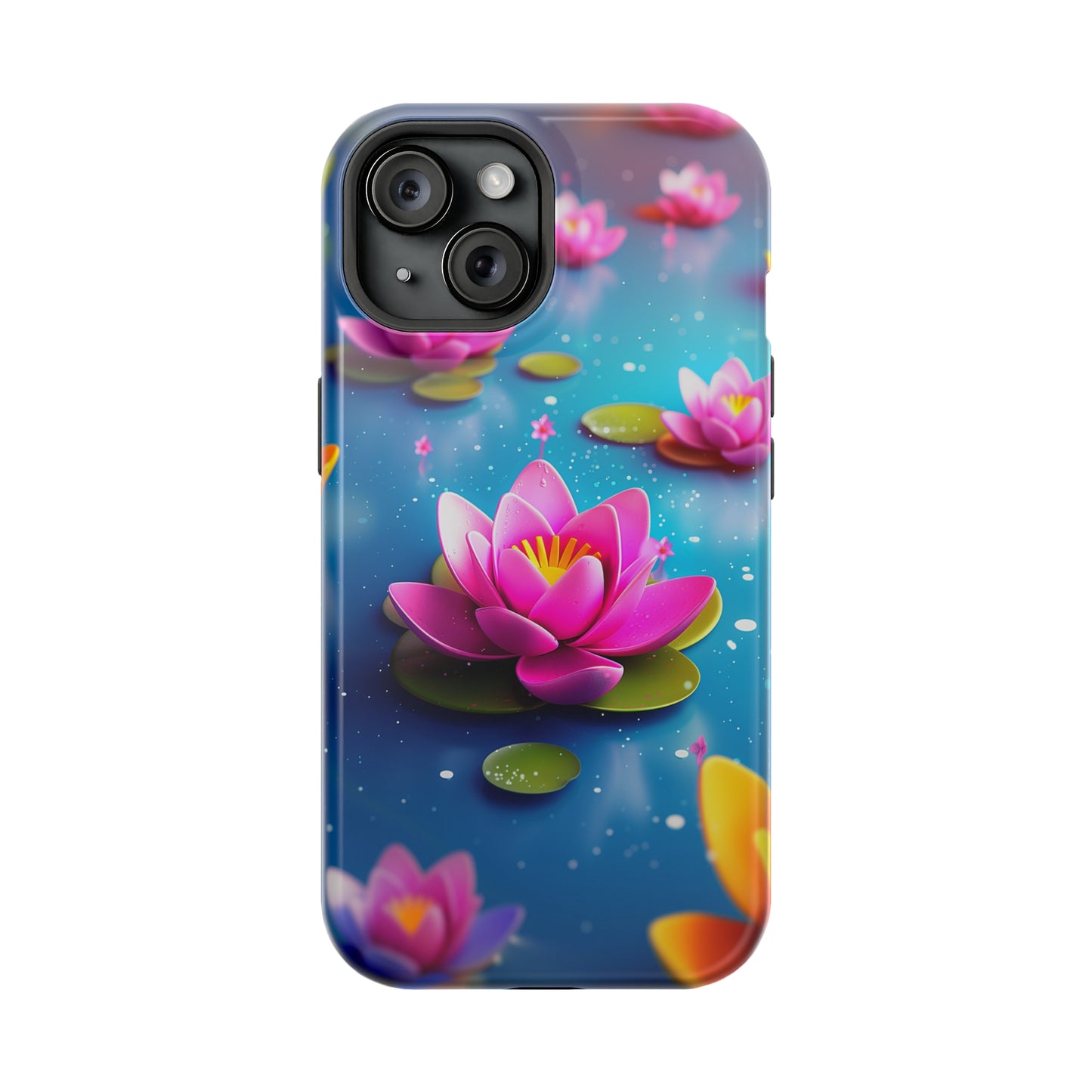 Lotus Lagoon (iPhone MagSafe Case)Discover elegance with our iPhone 13-15 MagSafe Case: Lightweight, USA-made, and compatible with all MagSafe accessories. Style meets protection. Rima Gallery presenRimaGallery