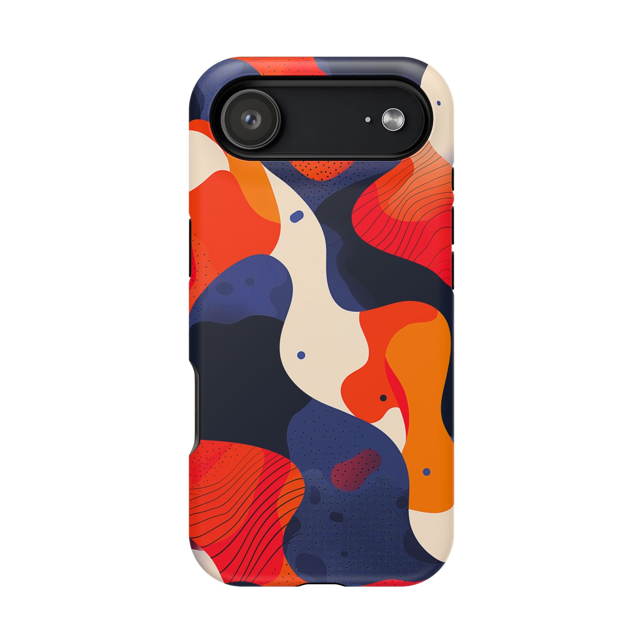 Abstract Colorwave Magnetic Phone Case — Impact-Resistant Protective Cover