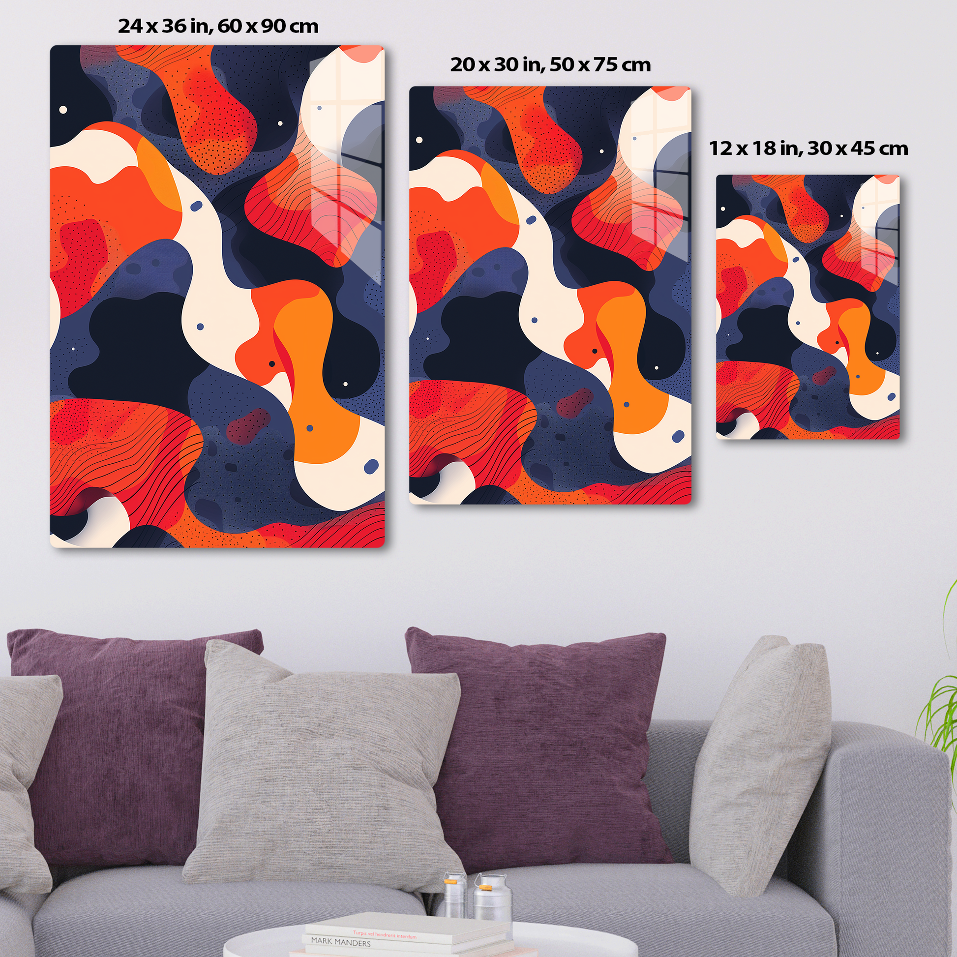 Colorflow Canvas (Acrylic)Step into the universe with abstract, flowing shapes in a bold color palette. Acrylic art from RimaGallery. Experience the cosmos in your home with vibrant, ethicallRimaGallery