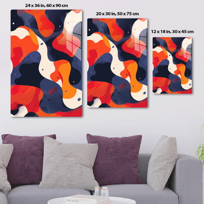 Colorflow Canvas (Acrylic)Step into the universe with abstract, flowing shapes in a bold color palette. Acrylic art from RimaGallery. Experience the cosmos in your home with vibrant, ethicallRimaGallery