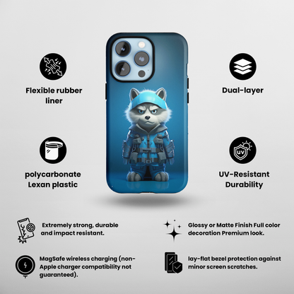 Covert Critter (iPhone MagSafe Case)Marshmallow in Blue Sky MagSafe Durable Case: Style Meets Protection 📱✨
Upgrade your device with Rima Gallery's Covert Critter MagSafe Durable Case. This case isn’tRimaGallery