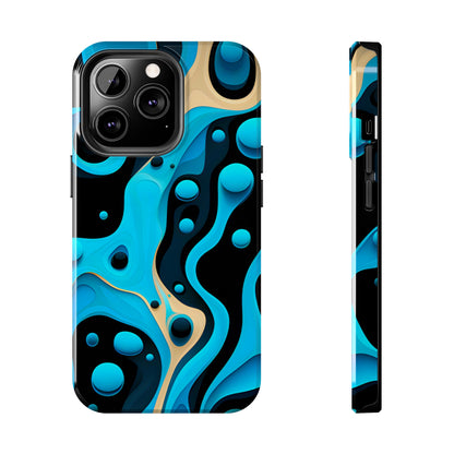 Flowing Shapes Harmony (iPhone Case 11-15)Revolutionize your iPhone's look and feel with RIMA Tough Phone Case – ultimate protection meets elegant style for iPhone 11-15. Grab yours now! 🛡️📱RimaGallery