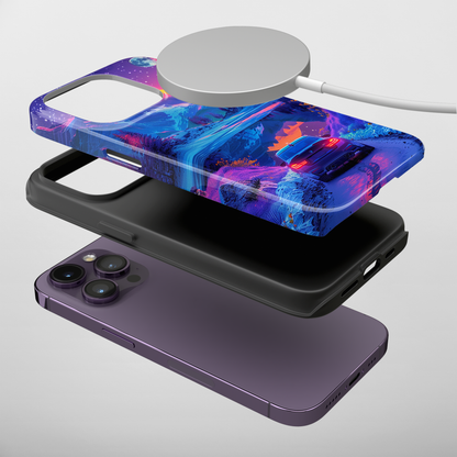Celestial Drive (iPhone MagSafe Case)Celestial Drive Revolutionize your iPhone's look and feel with RIMA Tough Phone Case – ultimate protection meets elegant style for iPhone 11-15. Grab yours now! 🛡️?imaGallery