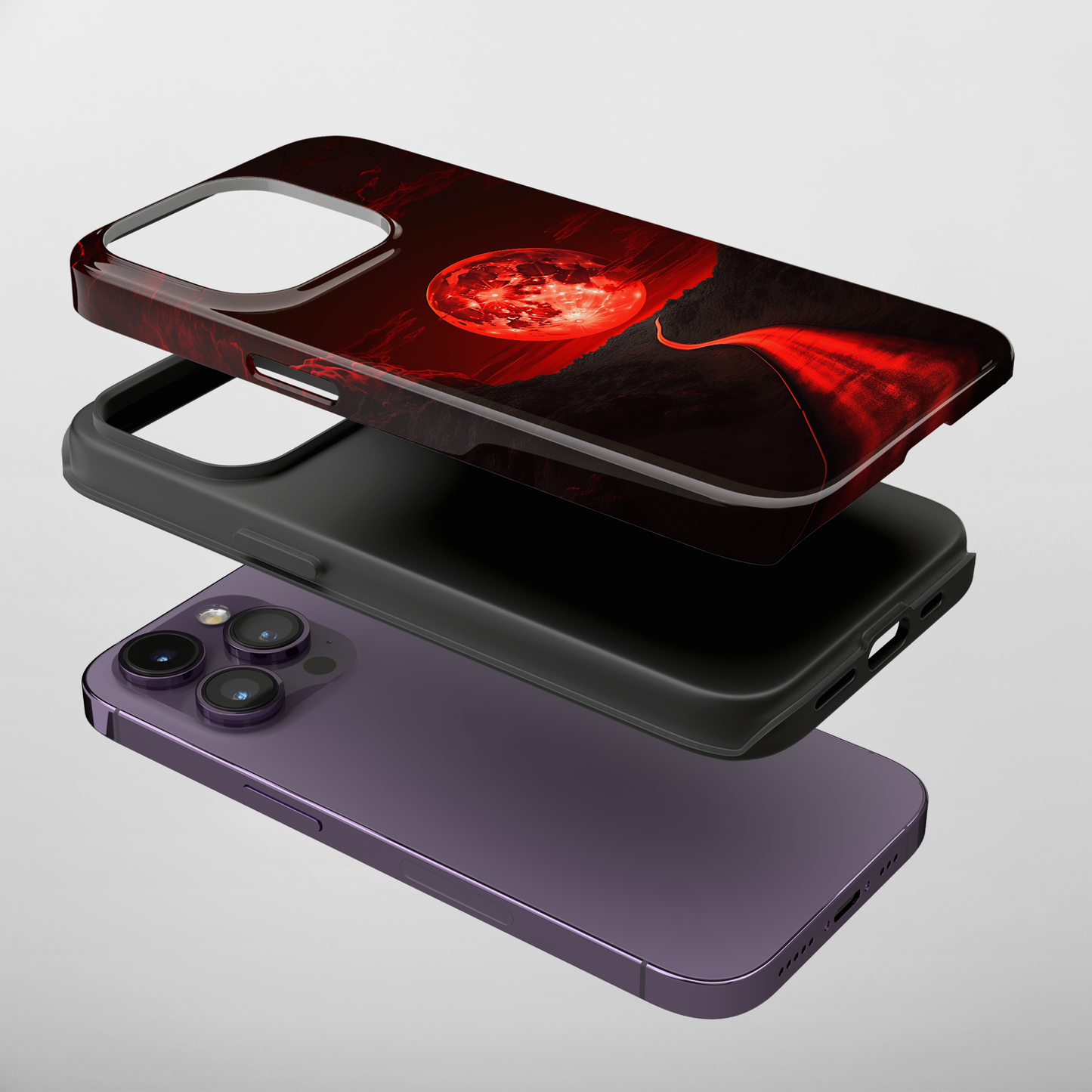 Crimson Pathway (iPhone Case 11-15)Stand out with RIMA Tough Phone Case for iPhone 11-15. A perfect blend of style &amp; resilience, featuring a sleek design and robust protection. Made from eco-frienRimaGallery