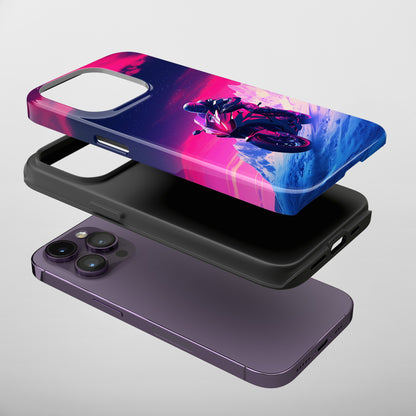 Twilight Rider (iPhone Case 11-15)Upgrade to RIMA: The Ultimate Eco-Friendly Case for iPhone 11-15. Combining style with sustainability, our cases feature chic, minimalist designs and top-tier protecRimaGallery