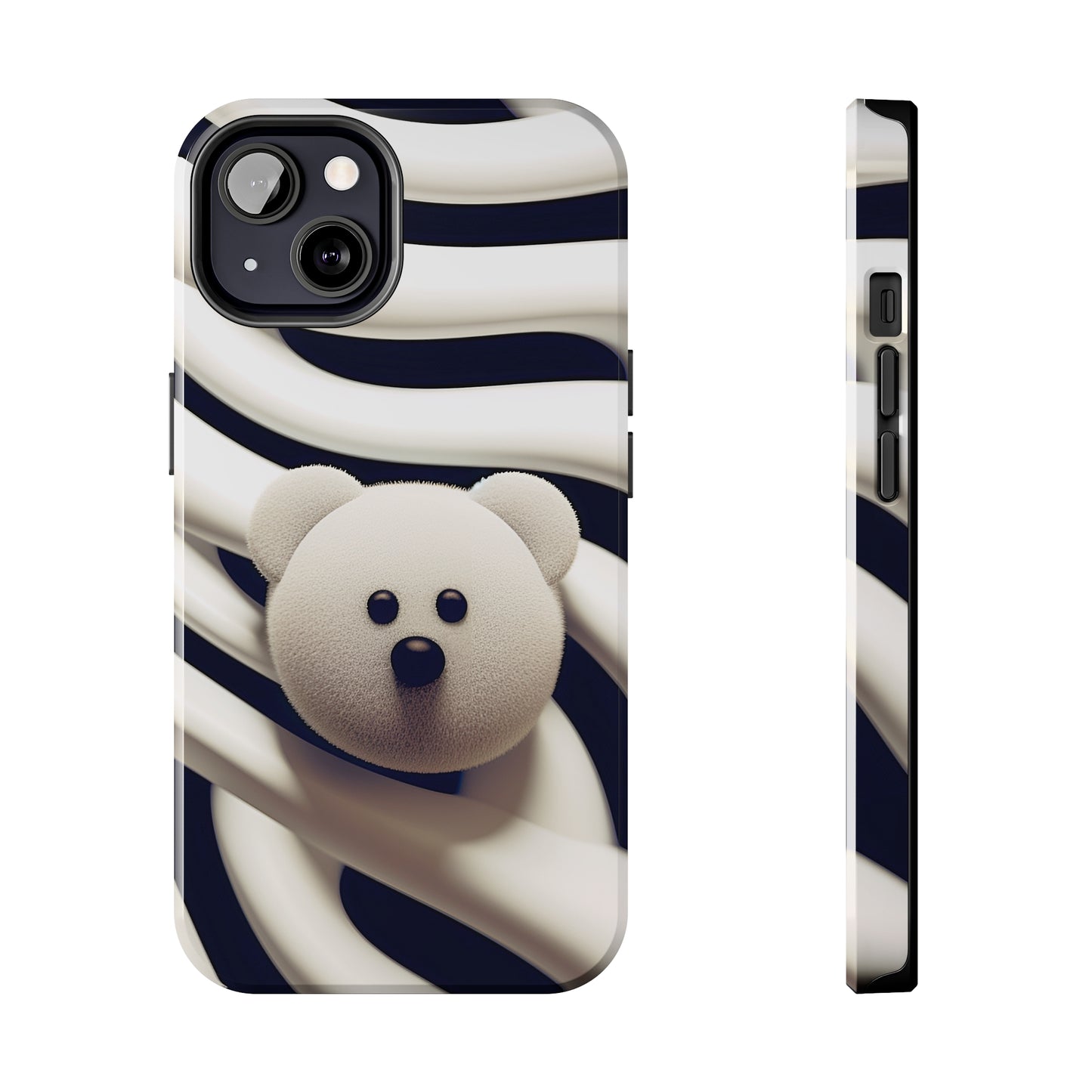 Zebra Print Teddy Bear (iPhone Case 11-15)Zebra Print Teddy Bear Phone Case for iPhone 11-15: Combining Glossy Elegance with Shockproof Functionality
Dive into the Exotic World of Zebra Patterns:
Get mesmeriRimaGallery