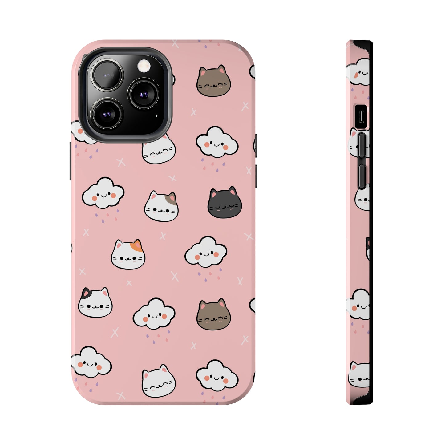 Purrfect Skies (iPhone Case 11-15)Shop RIMA Tough Phone Case for iPhone 11-15: Ultimate protection with double-layer defense, glossy finish, and wireless charging compatibility. Urban and weather-resRimaGallery