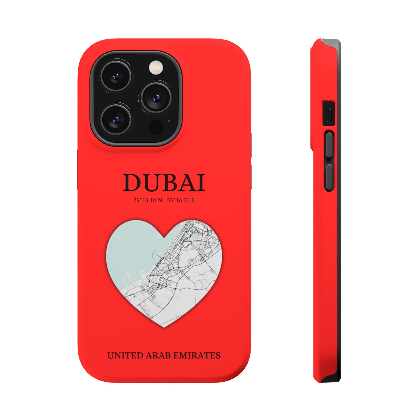 Dubai Heartbeat - Red (iPhone MagSafe Case)Elevate your iPhone's style with the Dubai Heartbeat Red MagSafe Case, offering robust protection, MagSafe compatibility, and a choice of matte or glossy finish. PerRimaGallery