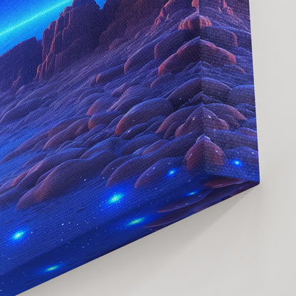 Galactic Lullaby (Canvas)Galactic Lullaby  (Canvas  Matte finish, stretched, with a depth of 1.25 inches) Elevate your décor with RimaGallery’s responsibly made art canvases. Our eco-friendlRimaGallery