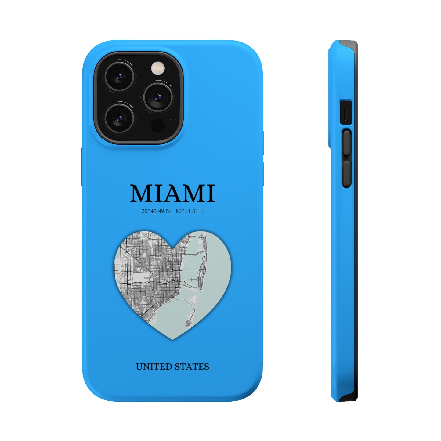 Miami Heartbeat - Sky Blue (iPhone MagSafe Case)Elevate your iPhone's style with the Miami Heartbeat Sky Blue MagSafe Case, offering robust protection, MagSafe compatibility, and a choice of matte or glossy finishRimaGallery