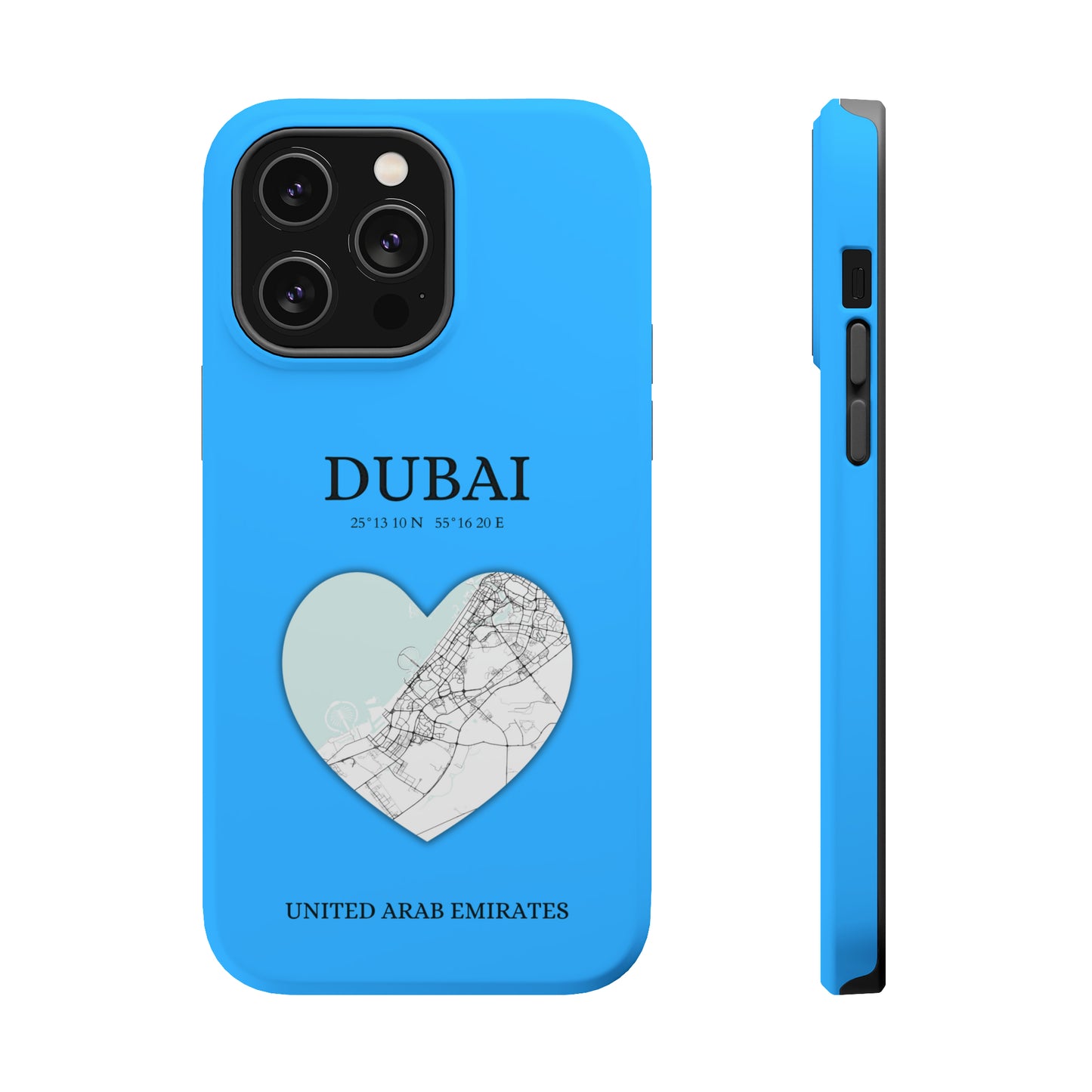 Dubai Heartbeat - Sky Blue (iPhone MagSafe Case)Elevate your iPhone's style with the Dubai Heartbeat White MagSafe Case, offering robust protection, MagSafe compatibility, and a choice of matte or glossy finish. PRimaGallery