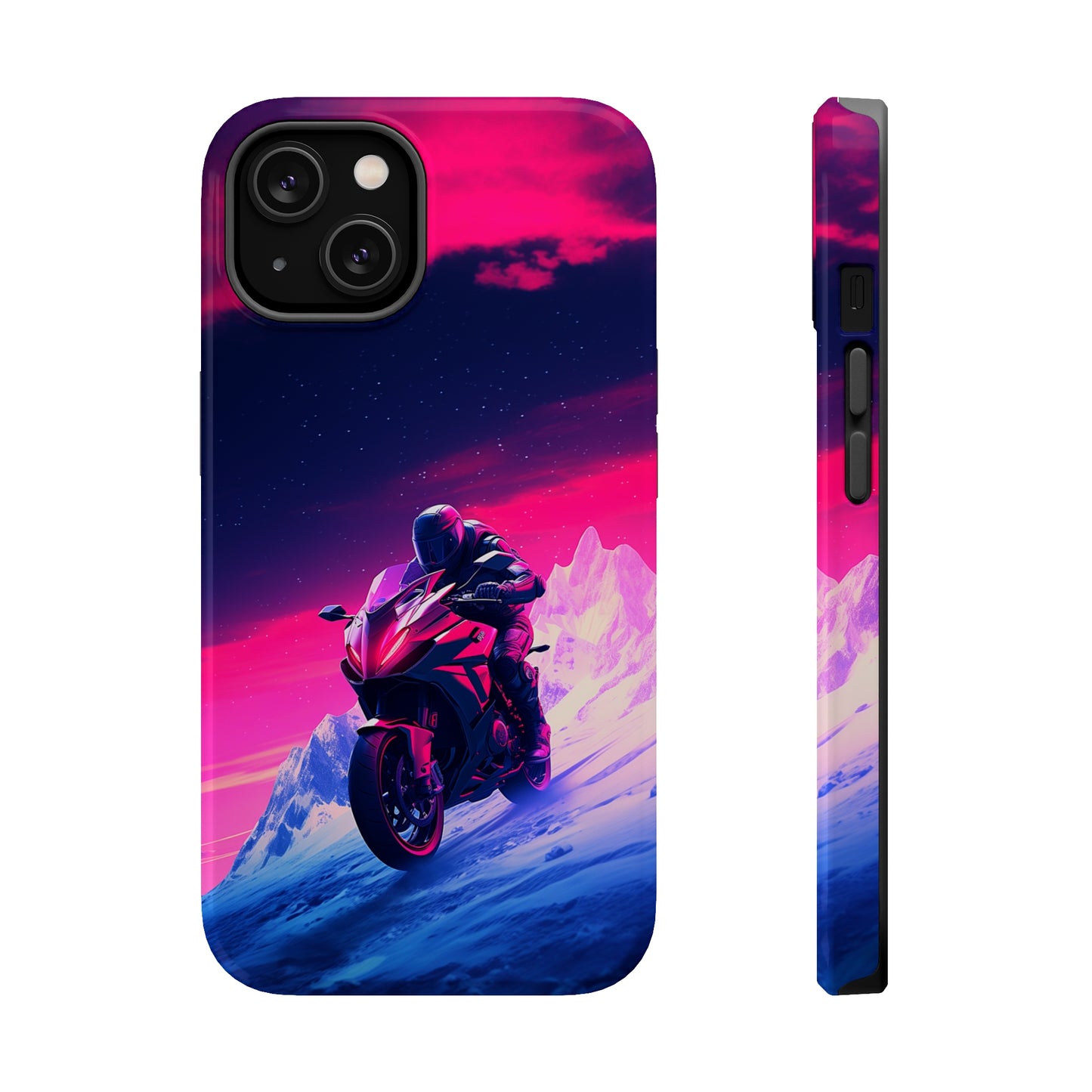 Twilight Rider (iPhone MagSafe Case)Twilight Rider MagSafe Durable Case: Style Meets Protection 📱✨
Upgrade your device with Rima Gallery's Twilight Rider MagSafe Durable Case. This case isn’t just aboRimaGallery