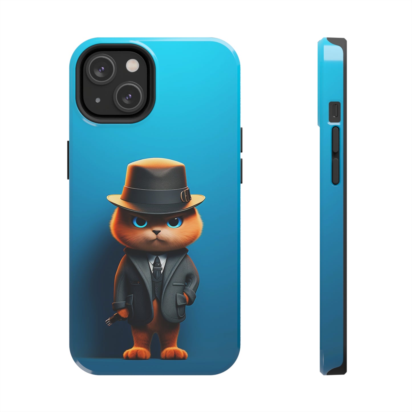 Detective Cat (iPhone Case 11-15)RIMA Tough Phone Case: Your iPhone's Perfect Armor! Tailored for iPhone 11-15, offering elegant design and robust protection. Embrace the fusion of technology and suRimaGallery