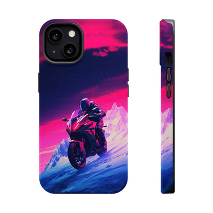 Twilight Rider (iPhone MagSafe Case)Twilight Rider MagSafe Durable Case: Style Meets Protection 📱✨
Upgrade your device with Rima Gallery's Twilight Rider MagSafe Durable Case. This case isn’t just aboRimaGallery