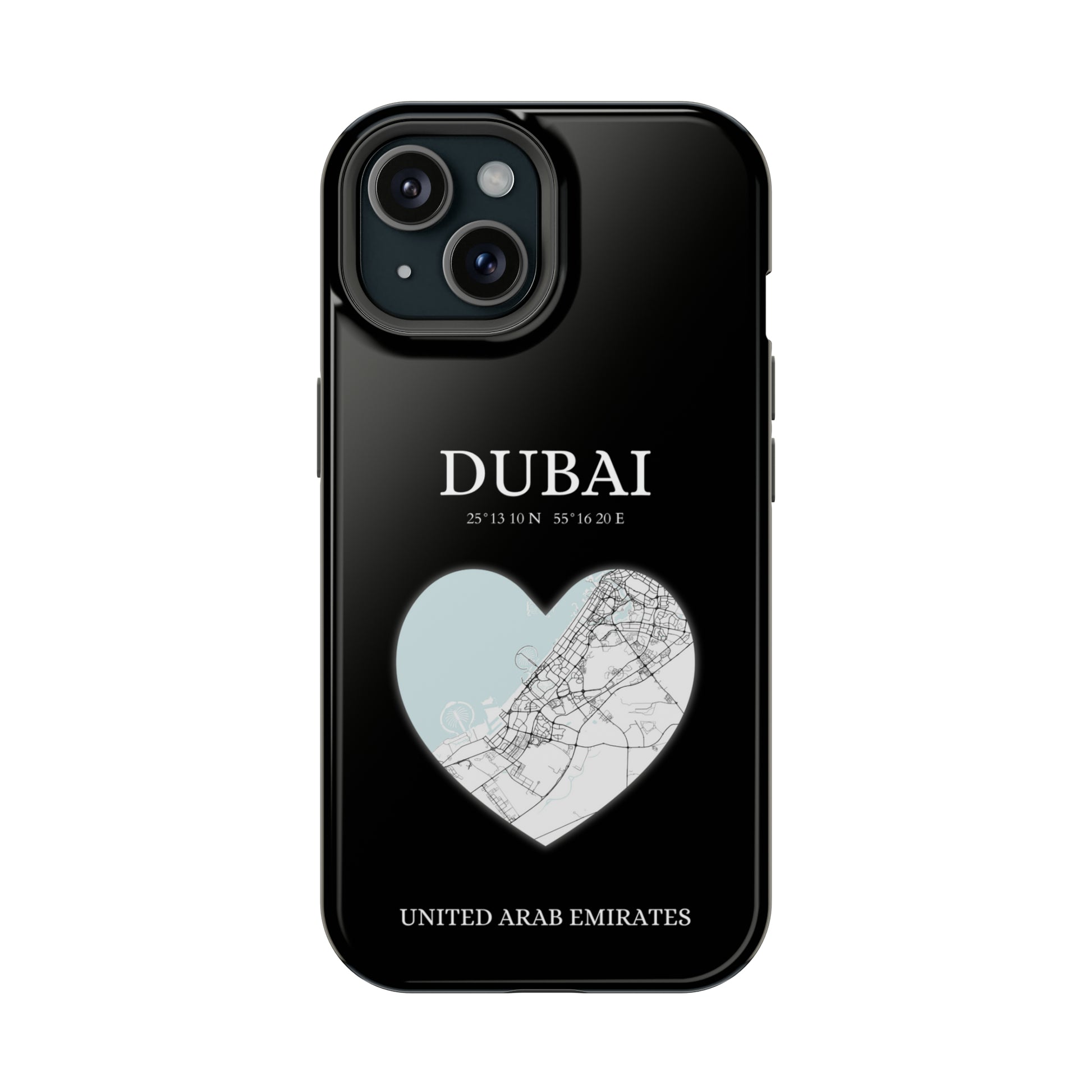 Dubai Heartbeat - Black (iPhone MagSafe Case)Elevate your iPhone's style with the Dubai Heartbeat Black MagSafe Case, offering robust protection, MagSafe compatibility, and a choice of matte or glossy finish. PRimaGallery