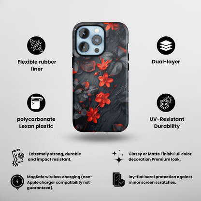 Midnight Bloom (iPhone MagSafe Case)Upgrade to our iPhone 13-15 MagSafe Case: Dual-layer protection, MagSafe ready, vibrant finishes, and shock-absorbing TPU for ultimate style &amp; safety. RimaGallery