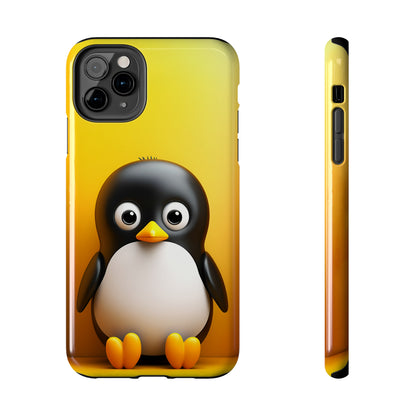Cute penguin (iPhone Case 11-15)RIMA Tough Phone Case for iPhone 11, 12, 13, 14, &amp; 15 A cute cartoon penguin with Glossy Finish 📱✨
 
Ultimate Protection in Stylish Design 🌟:  
 
Welcome to RIRimaGallery